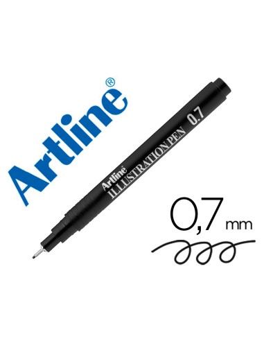 Rotulador artline calibrado micrometrico negro illustration pen ek 287iln punta poliacetal 07mm