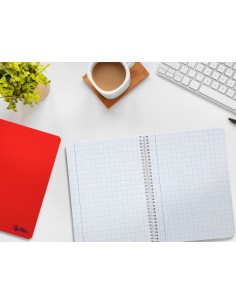 Cuaderno espiral liderpapel din a5 smart tapa blanda 80h 75gr milimetrado 2mm colores surtidos