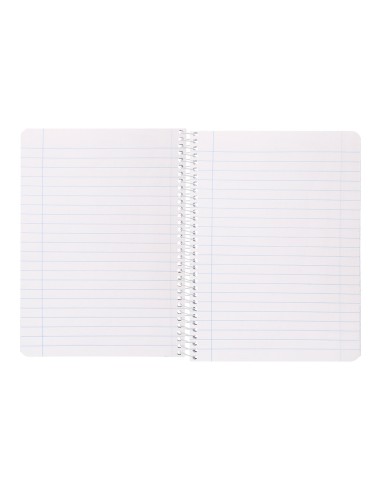 Cuaderno espiral liderpapel din a5 smart tapa blanda 80h 75gr horizontal 8mm con margen colores surtidos