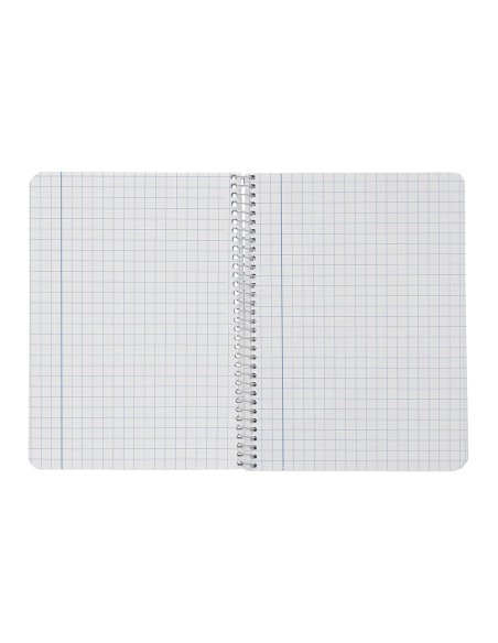 Cuaderno espiral liderpapel din a5 smart tapa blanda 80h 75gr cuadro 8mm con margen colores surtidos