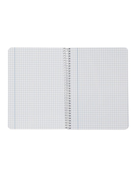 Cuaderno espiral liderpapel din a5 smart tapa blanda 80h 75gr cuadro 6mm con margen colores surtidos