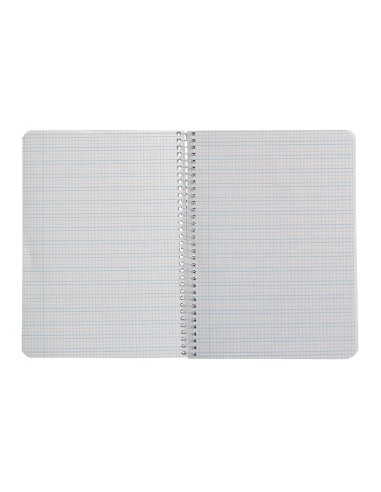 Cuaderno espiral liderpapel di n a5 pautaguia tapa dura 80h 90 gr cuadro pautado 3mm color rojo