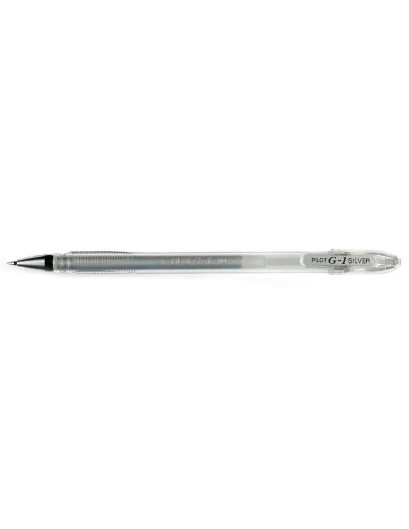 Boligrafo pilot g1 tinta gel plata