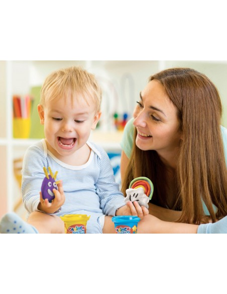 Pasta de modelar carioca baby dough bote 75 g set de 8 colores surtidos Pasta de modelar carioca baby dough bote 75 g set de 8 colores surtidos