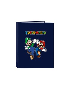 Carpeta 4 anillas mixtas safta folio super mario