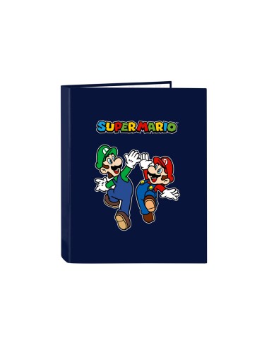 Carpeta 4 anillas mixtas safta folio super mario