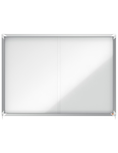 Vitrina de anuncios nobo premium plus con puerta corredera fondo magnetico 18 x din a4 hojas 997x1412x54 mm Vitrina de anuncios nobo premium plus con puerta corredera fondo magnetico 18 x din a4 hojas 997x1412x54 mm