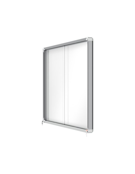 Vitrina de anuncios nobo premium plus con puerta corredera fondo magnetico 18 x din a4 hojas 997x1412x54 mm Vitrina de anuncios nobo premium plus con puerta corredera fondo magnetico 18 x din a4 hojas 997x1412x54 mm