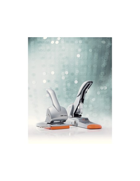 Taladrador rapid hdc65 metalico abs plata naranja capacidad 65 hojas