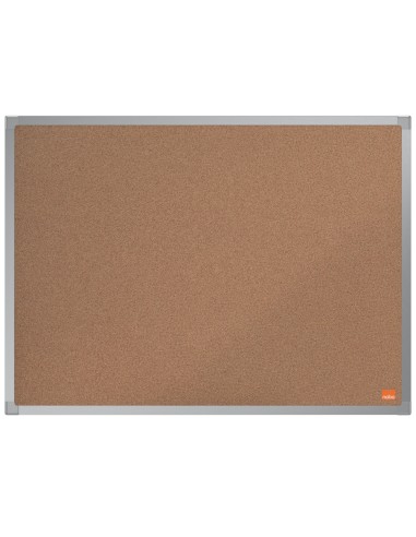 Pizarra corcho nobo essence marco aluminio 600x450 mm