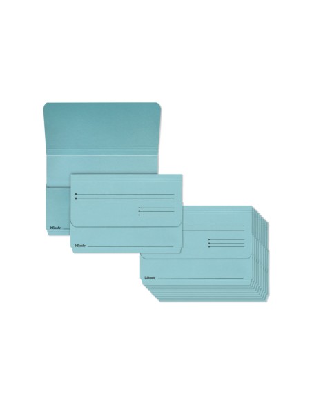 Subcarpeta cartulina esselte pocket folio color azul 275 gr