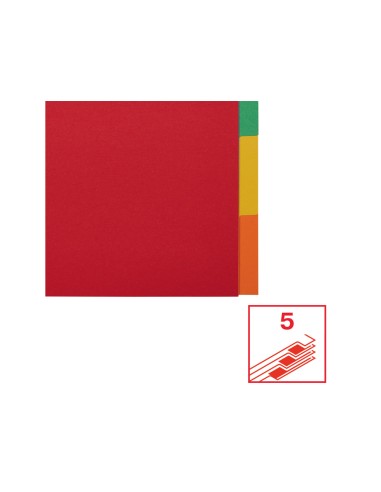 Separadores esselte din a4 cartulina 150 gr 1 5 multitaladro multicolor