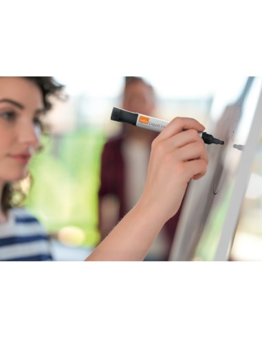 Rotulador nobo para pizarra blanca tinta liquida punta conica 3 mm colores surtidos caja de 10 unidades