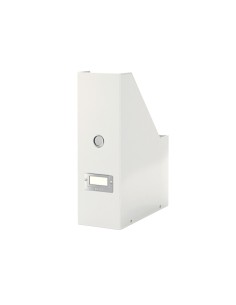 Revistero leitz click store con portaetiquetas color blanco 103x170x235 mm