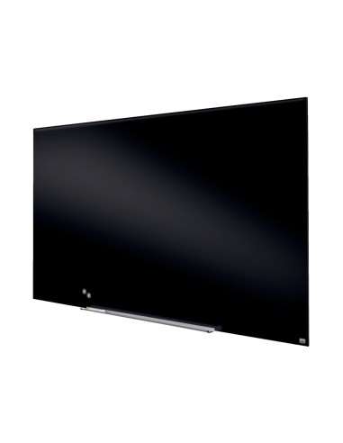 Pizarra cristal nobo impression pro 85 magnetica negro 1883x1059 mm