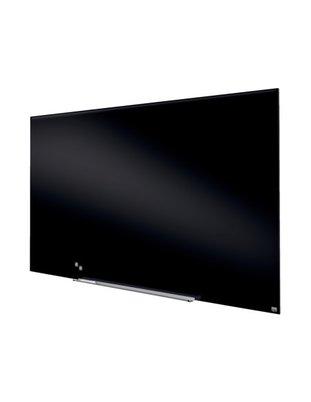 Pizarra cristal nobo impression pro 85 magnetica negro 1883x1059 mm