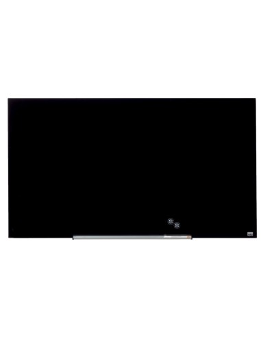 Pizarra cristal nobo impression pro 57 magnetica negra 1260x711 mm