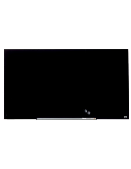 Pizarra cristal nobo impression pro 57 magnetica negra 1260x711 mm