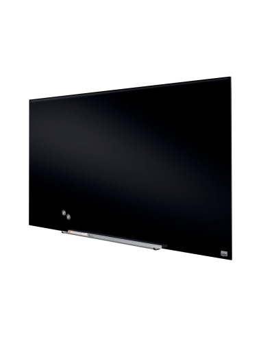 Pizarra cristal nobo impression pro 57 magnetica negra 1260x711 mm