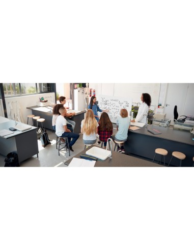 Pizarra blanca nobo cristal movil 1200x900 mm