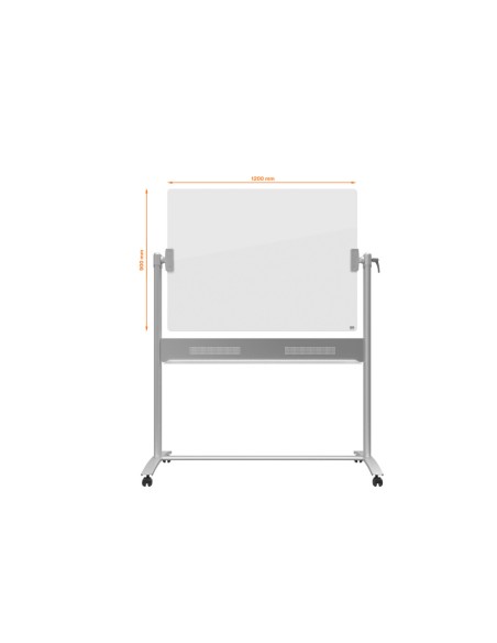 Pizarra blanca nobo cristal movil 1200x900 mm