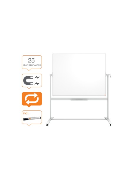 Pizarra blanca nobo classic acero vitrificado movil 1500x1200 mm