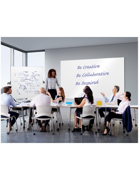 Pizarra blanca nobo classic acero vitrificado movil 1500x1200 mm