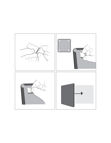 Pizarra blanca nobo magnetica con clip y accesorios 430x580 mm