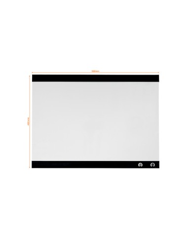 Pizarra blanca nobo magnetica con clip y accesorios 430x580 mm