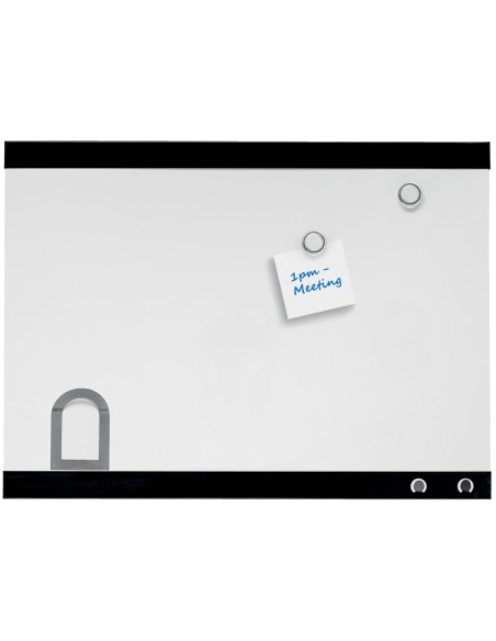 Pizarra blanca nobo magnetica con clip y accesorios 430x580 mm