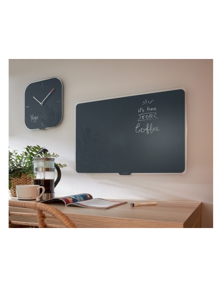 Pizarra cristal leitz cosy 80x60 cm gris