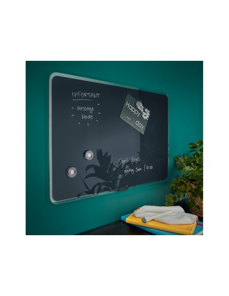 Pizarra cristal leitz cosy 80x60 cm gris