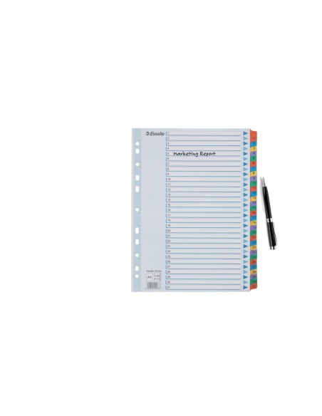 Separador numerico esselte cartulina 1 31 juego de 31 separadores din a4 multitaladro