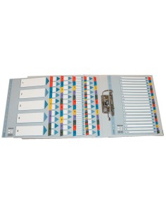 Separador numerico esselte cartulina 1 31 juego de 31 separadores din a4 multitaladro