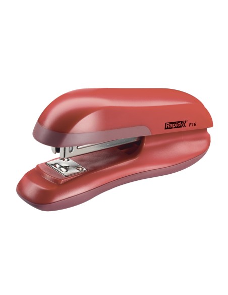 Grapadora rapid f16 capacidad 30 hojas usa grapas 24 6 y 26 6 color rojo