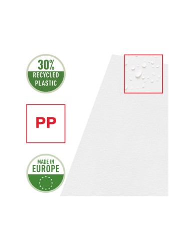 Carpeta dossier unero esselte din a4 polipropileno piel de naranja 80 mc transparente bolsa de 100 unidades