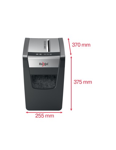 Destructora de documentos rexel momentum x410sl negro plata