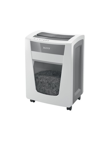 Destructora de documentos leitz iq office pro p4 blanco plata