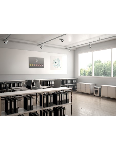 Destructora de documentos leitz iq office pro p4 blanco plata