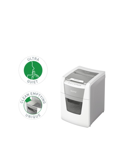 Destructora de documentos leitz iq auto para pequena oficina 100 p5 blanca Destructora de documentos leitz iq auto para pequena oficina 100 p5 blanca