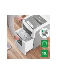 Destructora de documentos leitz iq auto para pequena oficina 100 p5 blanca