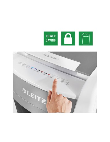 Destructora de documentos leitz iq auto office 300 p5 blanca