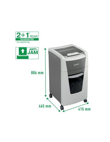 Destructora de documentos leitz iq auto office 300 p5 blanca