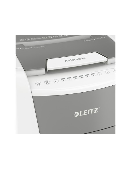 Destructora de documentos leitz iq auto office 300 p5 blanca