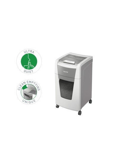 Destructora de documentos leitz iq auto office 300 p5 blanca