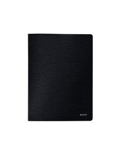 Carpeta leitz style escaparate din a4 40 fundas polipropieno negro satinado