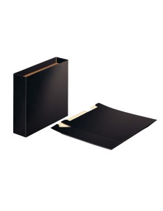 Caja archivador esselte carton brillante din a4 75mm color negro