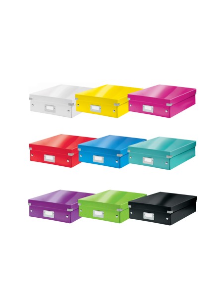 Caja almacenamiento leitz click store mediana color negro 280x100x370 mm