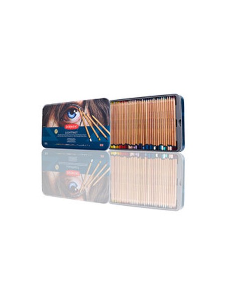 Lapices de colores derwent lightfast caja metalica 72 unidades colores surtidos