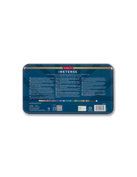 Lapices de colores derwent inktense caja metalica 36 unidades colores surtidos